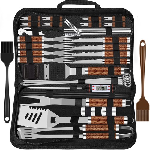 Set barbecue pezzi acciaio - set,